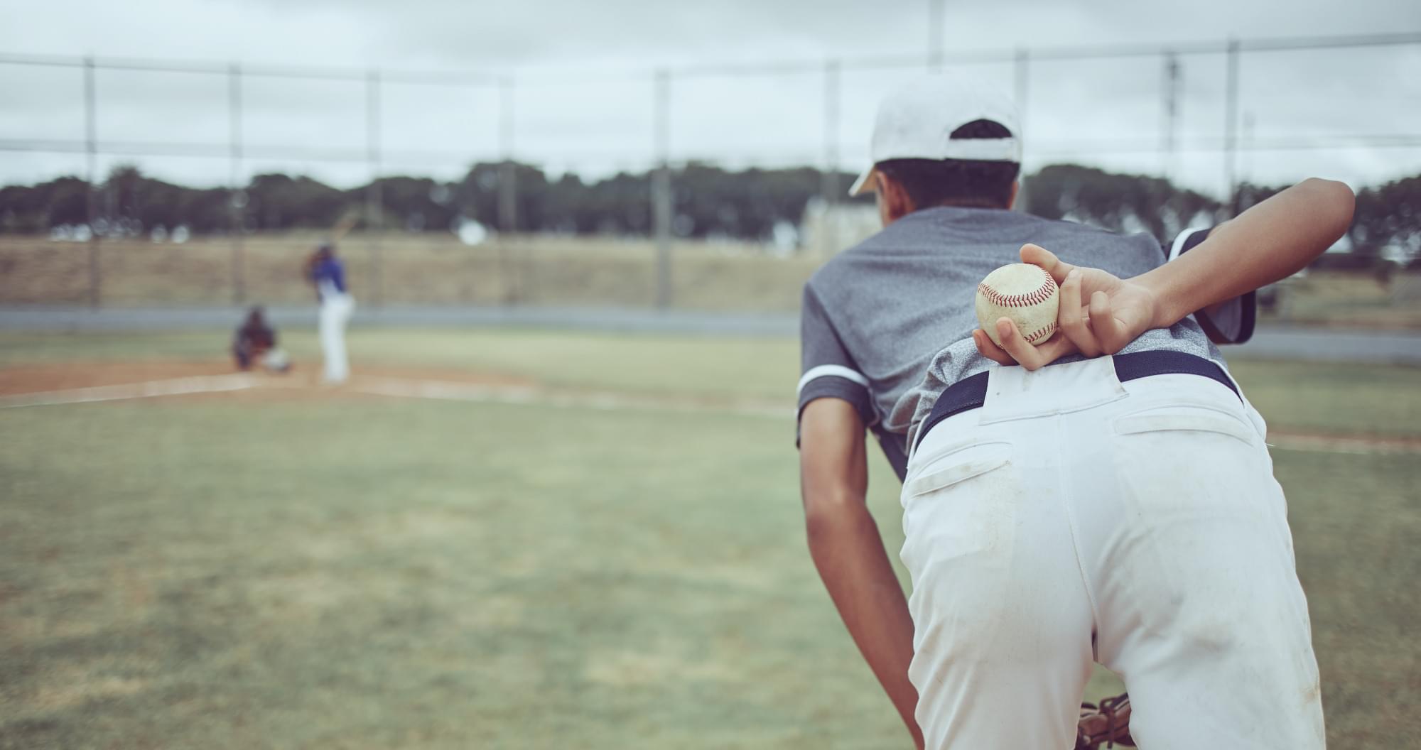 A pitcher ready to throw