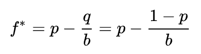 The Kelly Criterion formula